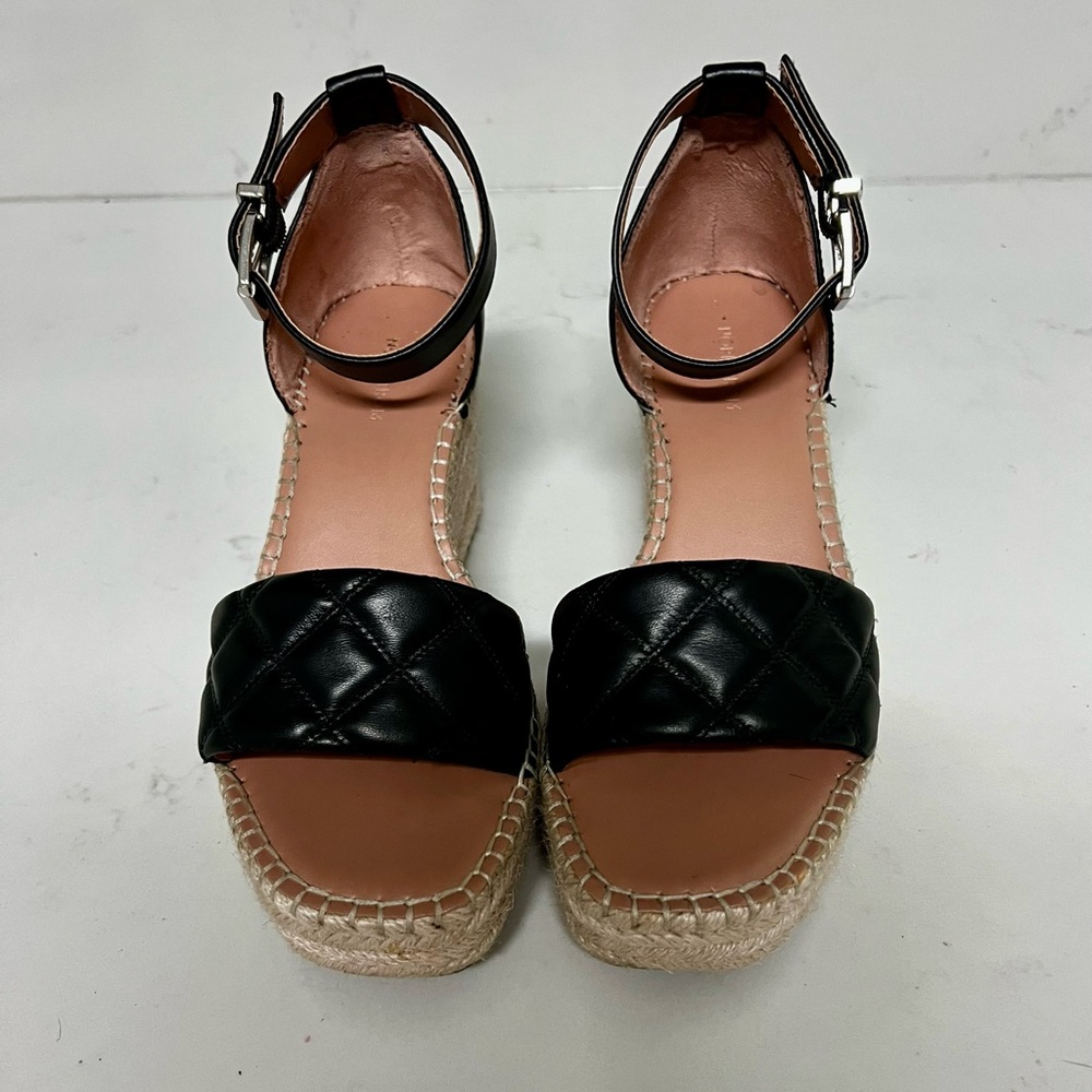 Black Quilted Women's Sandals